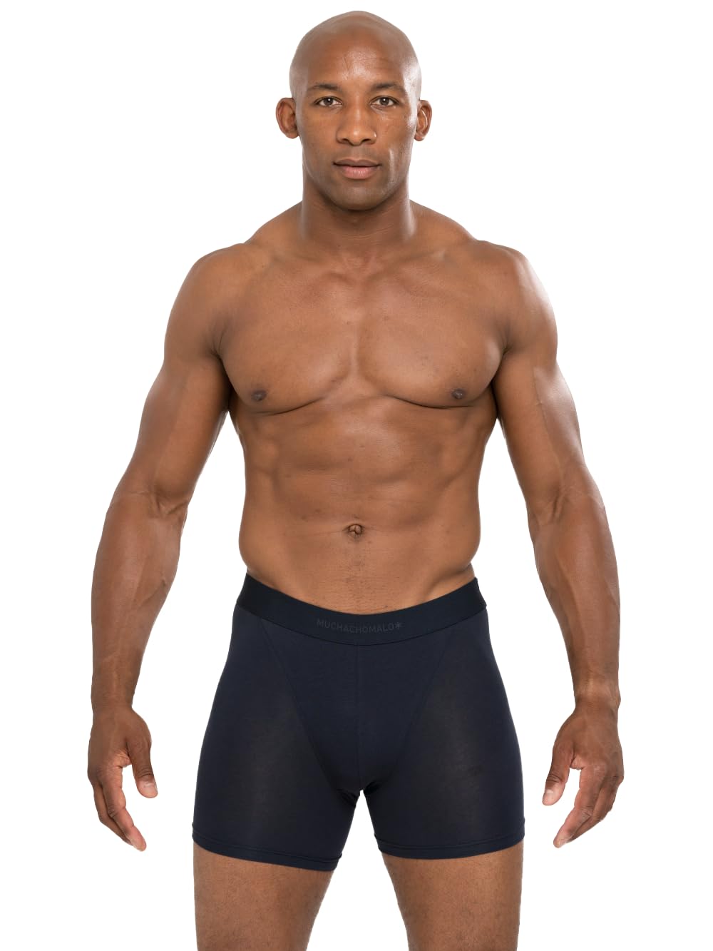 Muchachomalo Calzoncillos tipo bóxer para hombre, de algodón liso, paquete de 2 unidades, con ajuste clásico, con cintura elástica