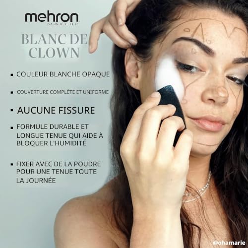Mehron make-up Clown White (65 gr) – vue 4