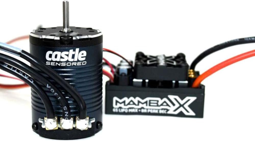 Mamba X, SENSORED, 25.2V WP ESC and 1406-2280KVCOMBO, Black