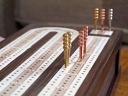 Cribbage Board Game Set Regal Games de Madera con Almacenaje miniatura 4
