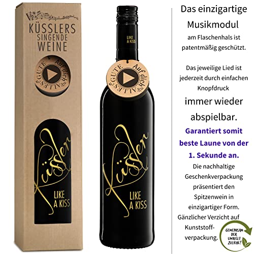 Neu! SINGENDER WEIN zum GEBURTSTAG - ein Cuvée rot mit eigenem Geburtstags-Lied - im nachhaltigen Geschenkkarton - das ideale Weingeschenk!