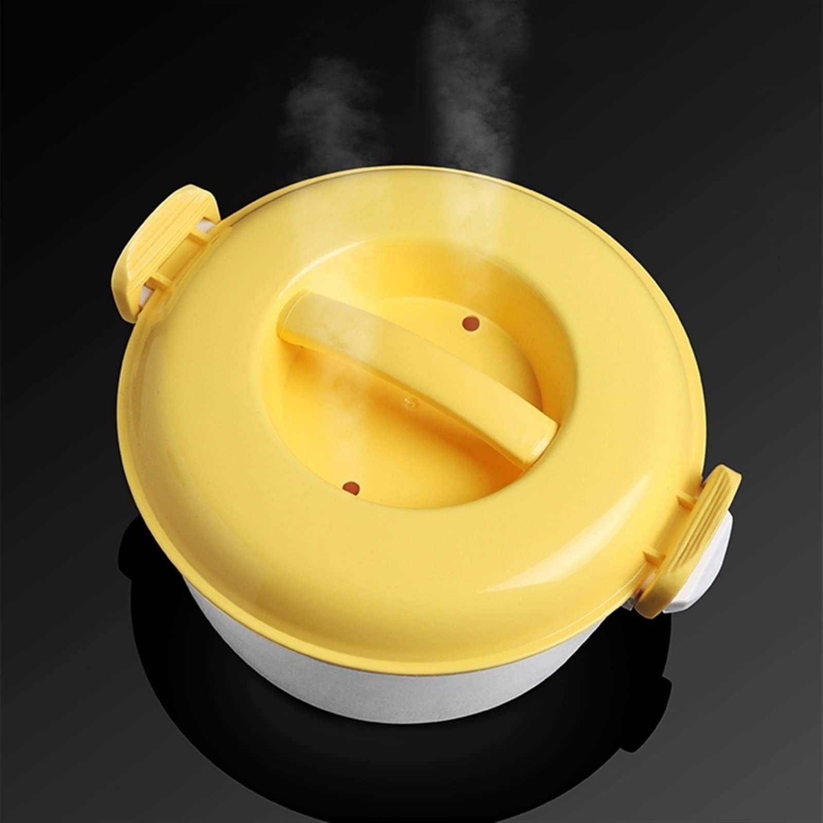 Suppentopf, tragbarer Mikrowellenherd, Reiskocher, multifunktionaler Dampfgarer, isolierte Lunchbox, Dampfutensilien for Mikrowellen-Wok