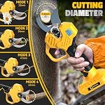 Electric Pruning Shears Compatible with Dewalt 20v, Cordless Electric Pruning Shears with LCD Display and Imported SK7 Steel Blades, 1.5-2 Inch Cutting Diameter for Tree Trimmers and Garden Pruners