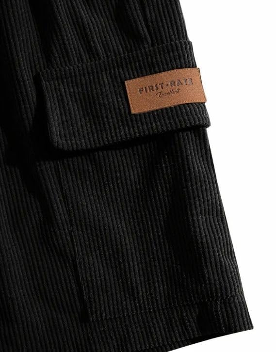 Image of Samfor Shorts for Men || Authentics Classic Men's Ribbed Polycotton Relaxed Fit Cargo Stretch Shorts || Lightweight & Quick Dry || Men Shorts Casual ||Shorts Pant for Men