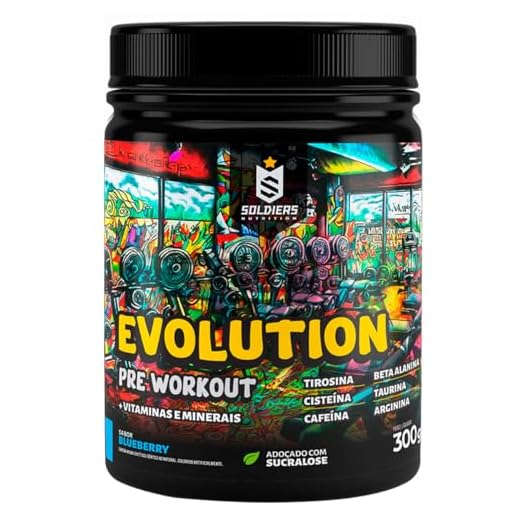Pré-Treino Evolution Pré Workout 300g - Soldiers Nutrition (Blueberry)