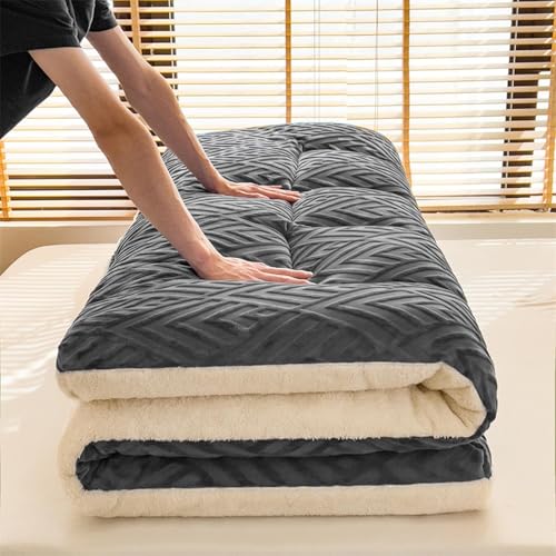 Colchón futón Plegable, colchoneta para Acampar de tamaño Completo, colchoneta Japonesa Suave y Transpirable, colchoneta para Dormir para Invitados, colchón para Dormitorio de Estudiantes