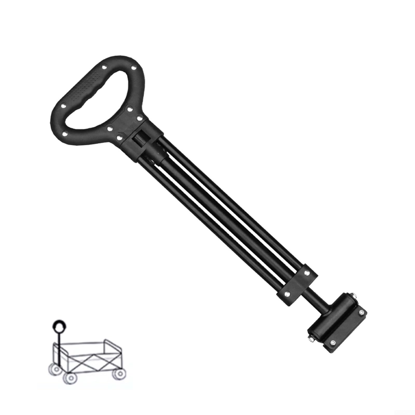 Barre de traction pour chariot de transport - Barre télescopique de rechange pour chariot de camping