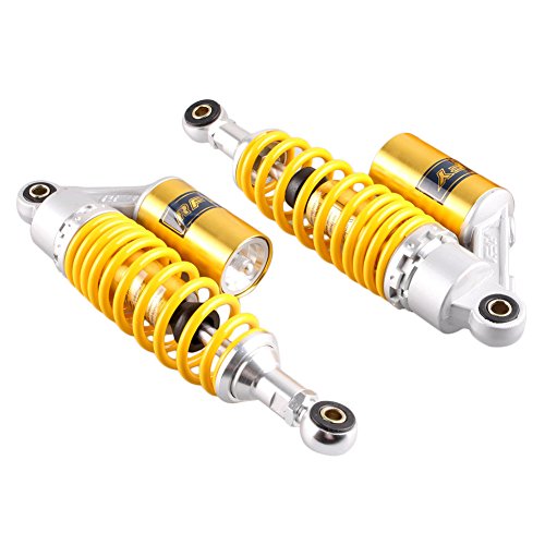 Gzyf 11" 280Mm A Pair Rear Adjustable Air Shock Absorbers Eye To Eye 50-110Cc Yellow #TOP1