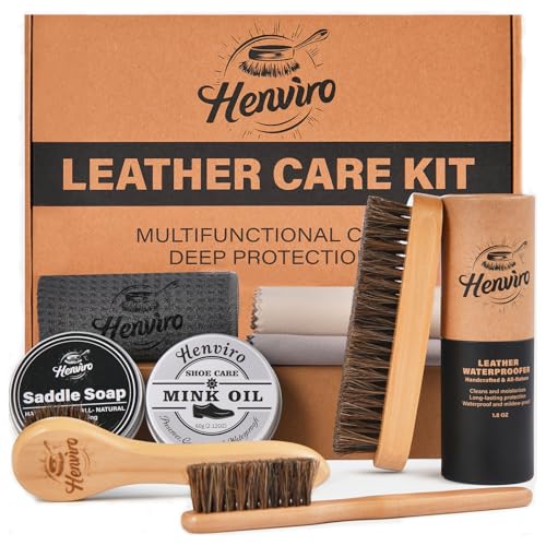 CUTEUP 9 PCS Leather Care Kit