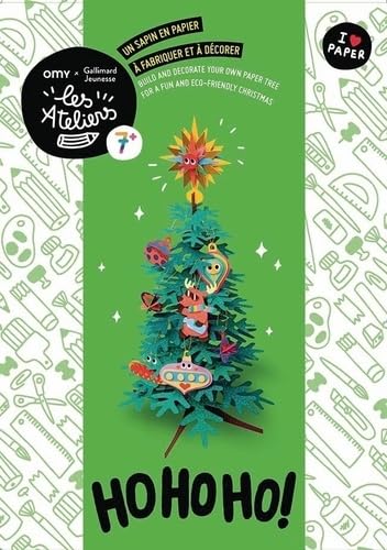 Ho ho ho ! Un sapin en papier à fabriquer et à décorer - Les Ateliers OMY, Loisirs créatifs dès 7 ans