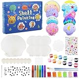 BORISCA Kit Manualidades Niños y Niñas Conchas, Juegos de Pintar Niños 4 5 6 7 8 9 10 11 12 Años Conchas Juegos de Manualidades de Creativas DIY Regalo Cumpleaños