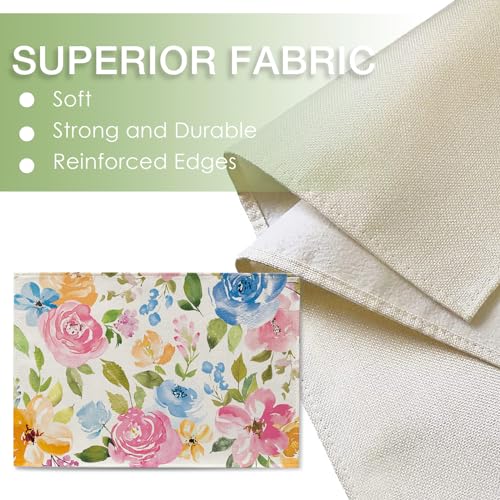 Seliem Spring Summer Floral Flower Placemats Set of 4 by Seliem - Used condition - Image 3