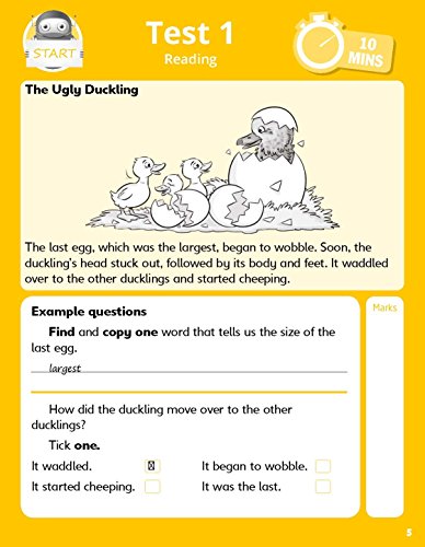 Quick test reading activities for children ages