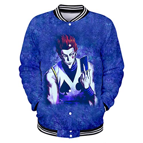 Novo moletom com capuz Hisoka Gon Killua Kurapika Cosplay Hunter x Hunter Anime, casaco masculino, H
