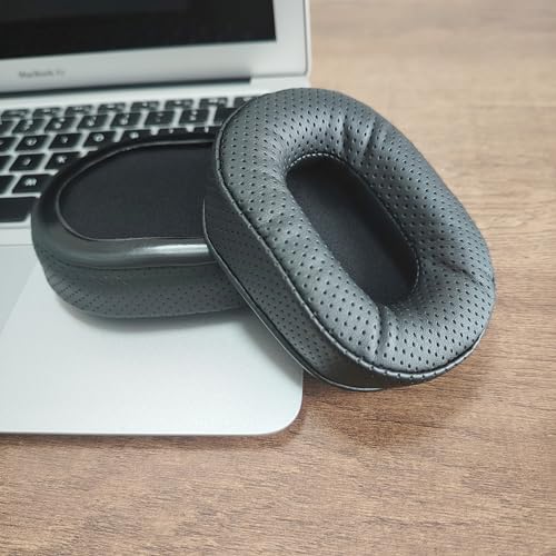 Almohadillas de repuesto transpirables compatibles con audífonos Bluetooth Mpow H7 con cuero proteico más suave y espuma viscoelástica miniatura 6