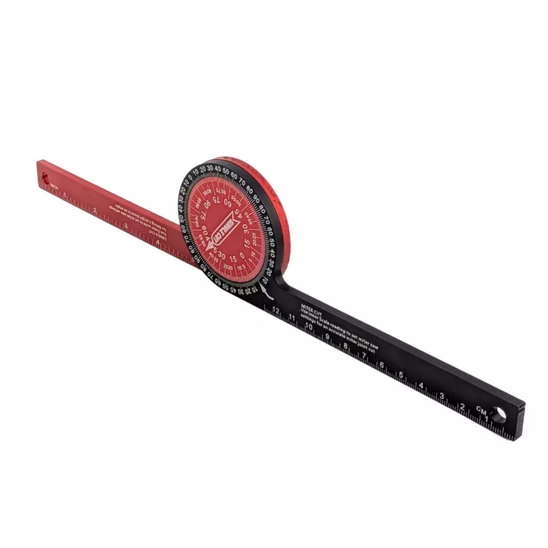 360° Mitre Saw Protractor Precision Angle Finder for Coving/Cornice/Woodwork/DIY for Inside & Outside Corners - 18.5cm Long - Image 3
