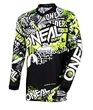O'Neal 0008-804 Mens Element Attack Jersey (Black/Hi-Viz, Large)