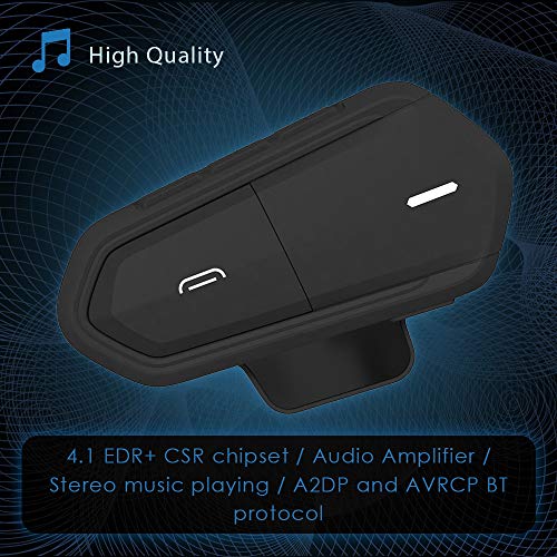 Docooler B35 bluetooth 4.1 + edr capacete da motocicleta fones de ouvido à prova d 'água baixo cons