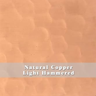 SINDA Wall Mount Copper Range Hood, Copper Vent Hood for Kitchen - Handcrafted by Artisans - Includes Range Hood Lighting, Fan Motor, Blower House, Baffle Filter, 30"W x 42"H, H3STRLNW3042