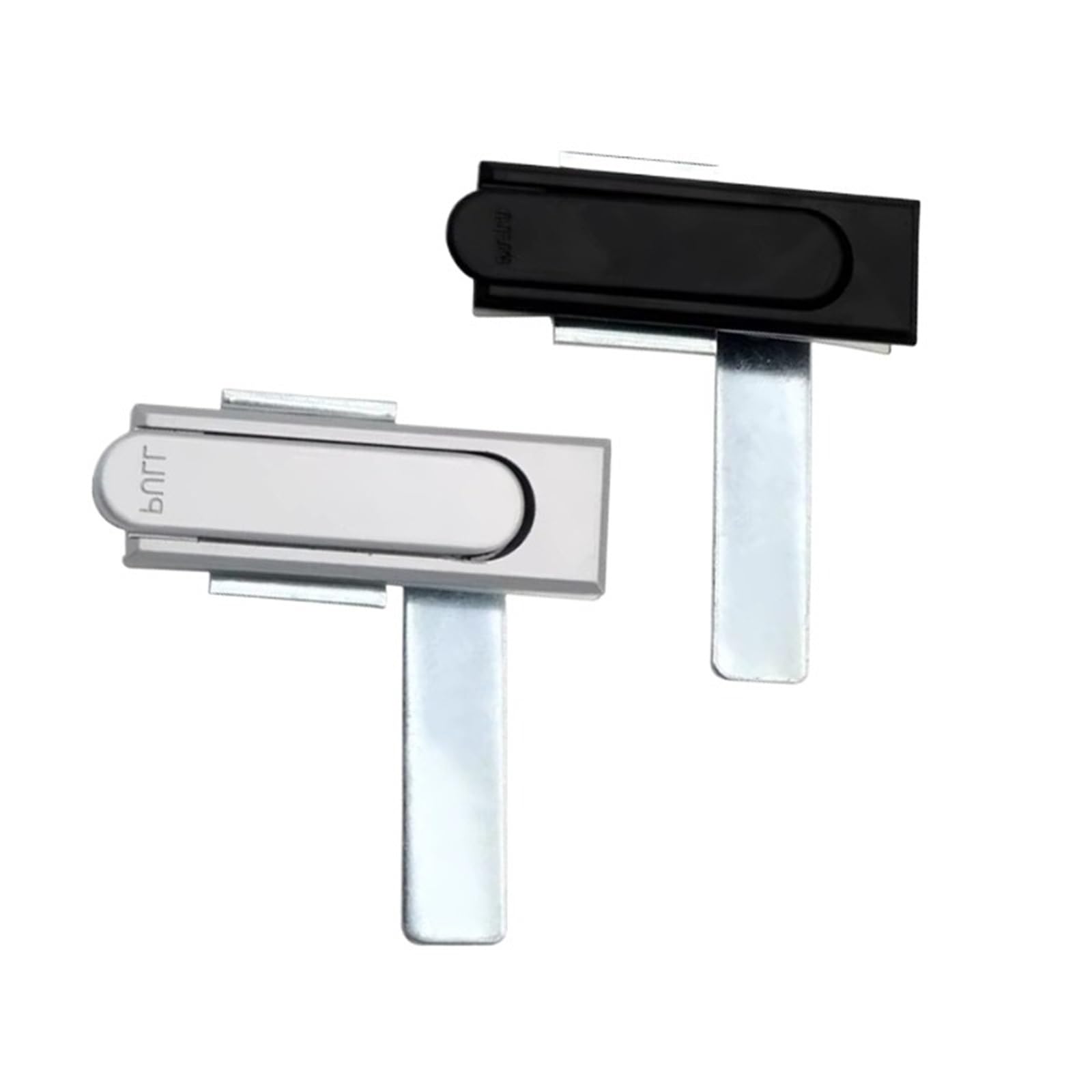 Serrure plate noire pour porte d'armoire électrique en zinc