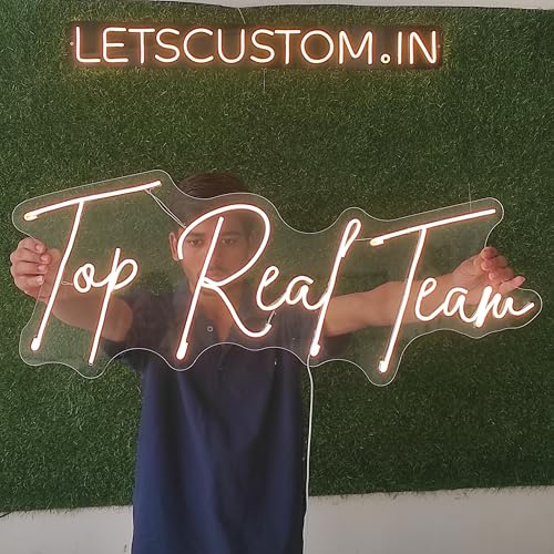 Image of Personalized LED Neon Light for Home, Custom Name Light for Room, Aesthetic Wall Decor, Unique Art Gift for Him, Her, Kids, Boys, Girls (1 Letter, 6x6 inches)