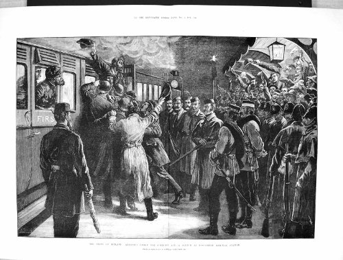 La Copie Antique de l'Homme 1881 de Gare Ferroviaire de l'Irlande Roscommon A Arrêté la Coercition… La Copie Antique de l'Homme 1881 de Gare Ferroviaire de l'Irlande Roscommon A Arrêté la Coercition…