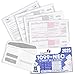 1099 NEC Tax Forms 2025 with Envelopes, 4 Part 15 Pack Tax Forms Kit and 15 Self-Seal Envelopes –Great for QuickBooks and Accounting Software, Value Pack for Business - Made in The USA - 15-Pack