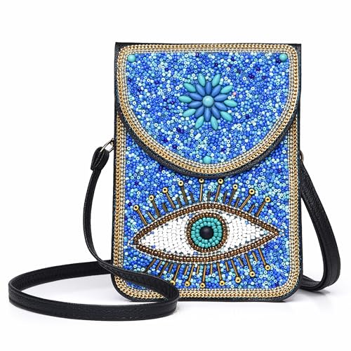 Image of Small Crossbody Bags for Women Designer Cell Phone Bag Boho Shoulder Wallet Purse