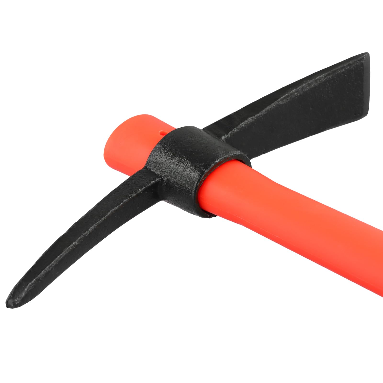 Lot de 2 pioche pointue rouge - 38 x 23 cm - Avec manche - Pour jardin, sol