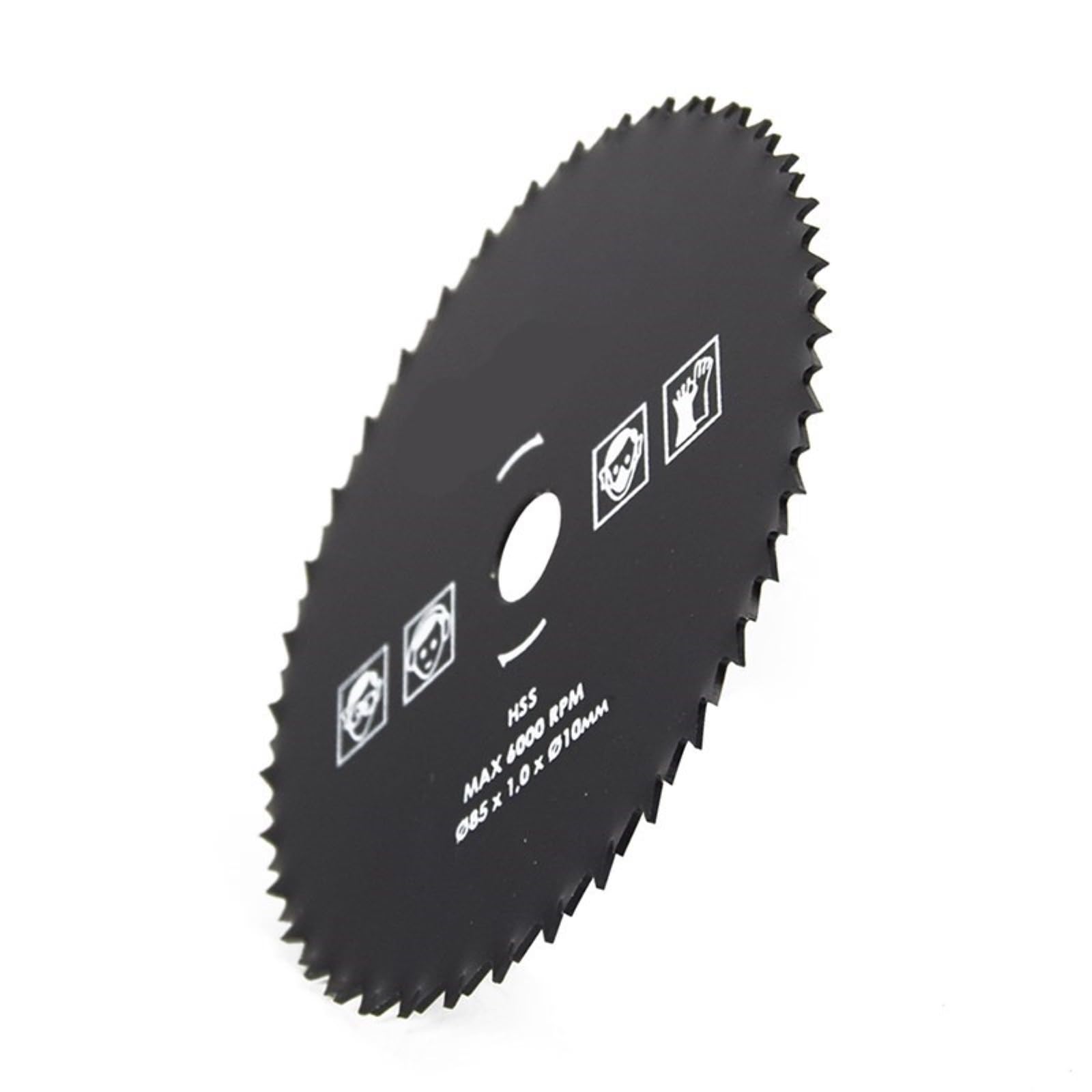 Brzeszczot do cięcia metalu 1 szt. 85mm 60 zębów HSS piła tarczowa tarcze koła do cięcia drewna tarcza tnąca obróbki mini brzeszczot(85mmX16mm 80T)