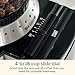 Cuisinart Coffee Grinder, Electric One-Touch Automatic Burr Coffee Grinder with 18-Position Grind Selector, Cup Size Selector for 4 – 18 Cups, DBM-8P1, Black Stainless