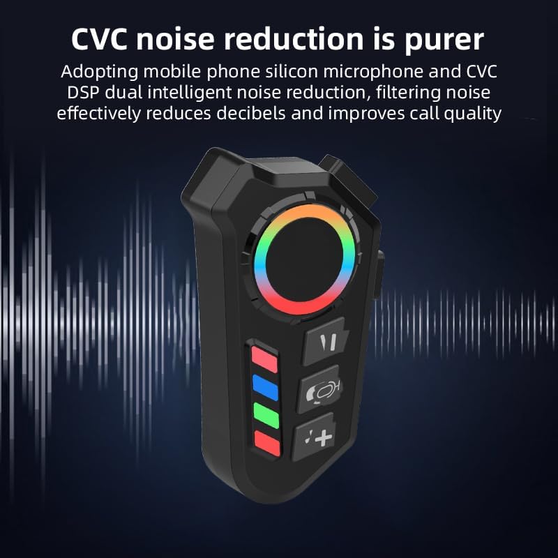Glekyole K06 Bluetooth Headset with a graphic representing CVC noise reduction.