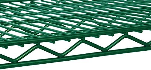 Close-up of wire shelf construction