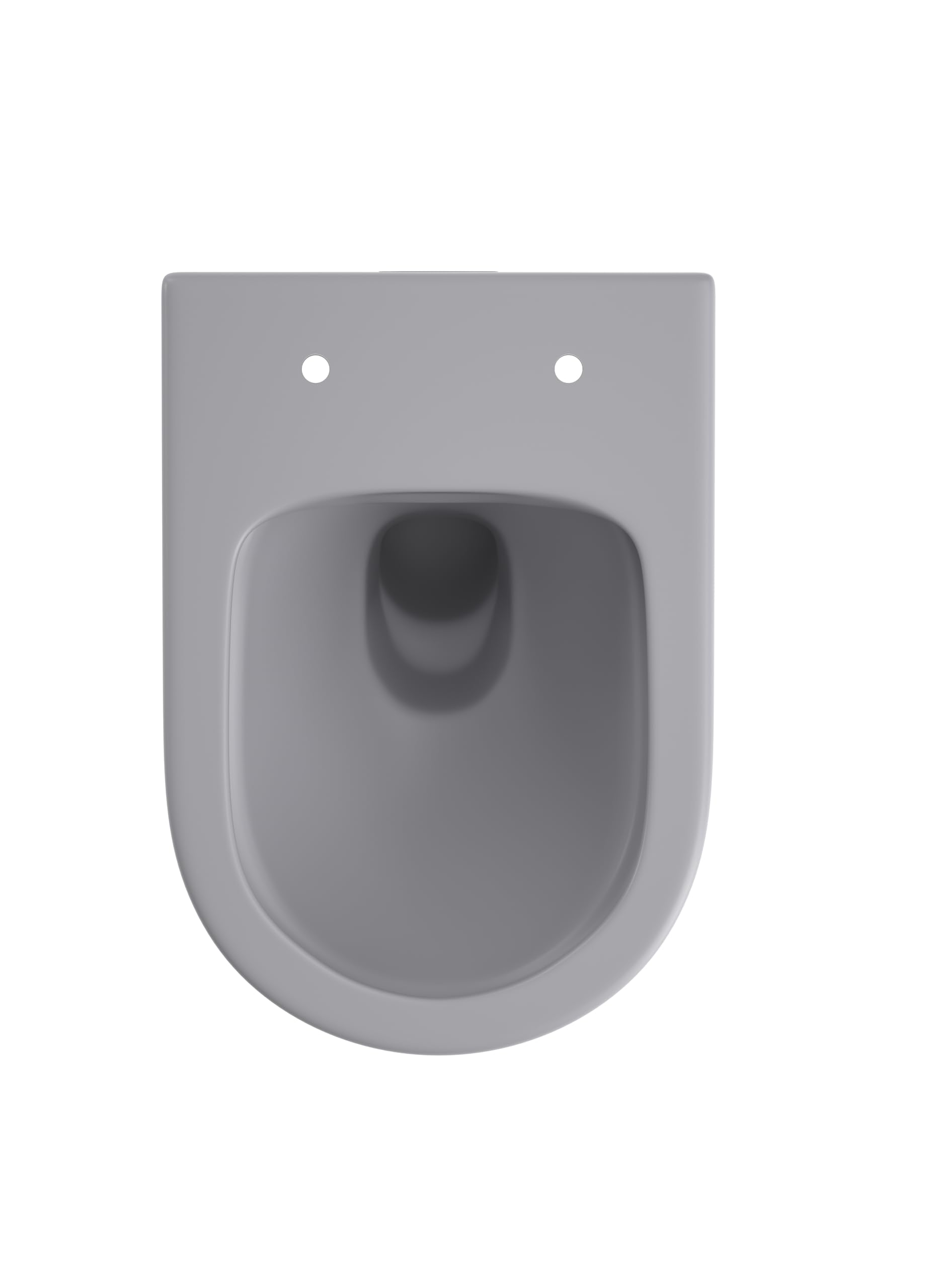 sanicomfort Hänge WC Set Nakia – Spülrandloses, Hygienisches Wand-WC Tiefspüler aus Hochwertiger Sanitärkeramik in Hell Grau, Kompakt, Modern inkl. Soft-Close WC-Sitz