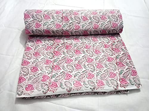 Tissu en coton doux indien artisanal de la cour de 5 yards pour travaux manuels
