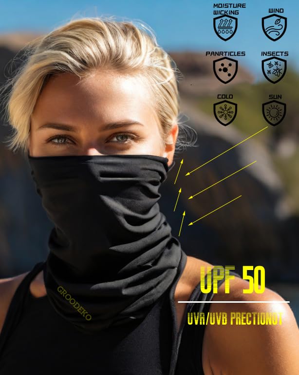 Neck Gaiters,Sun UV Protection Seamless Skull Bandanas,Gator Joker Face Cover Scarf Mask for Men Women outdoor sports2