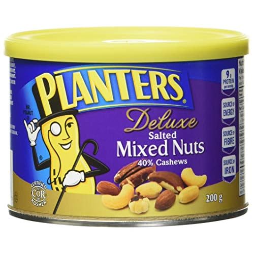 Planters Deluxe Mix Nuts 40% Cashews Roasted, 200 Grams