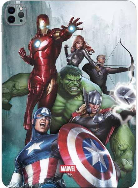 Skinit Decal Tablet Skin Compatible with iPad Pro 12.9in (2021) - Officially Licensed Marvel Avengers Assemble Design