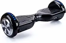 Hoverboard Skate Elétrico 6.5' com Led e Bluetooth Original Brinovar (Preto)