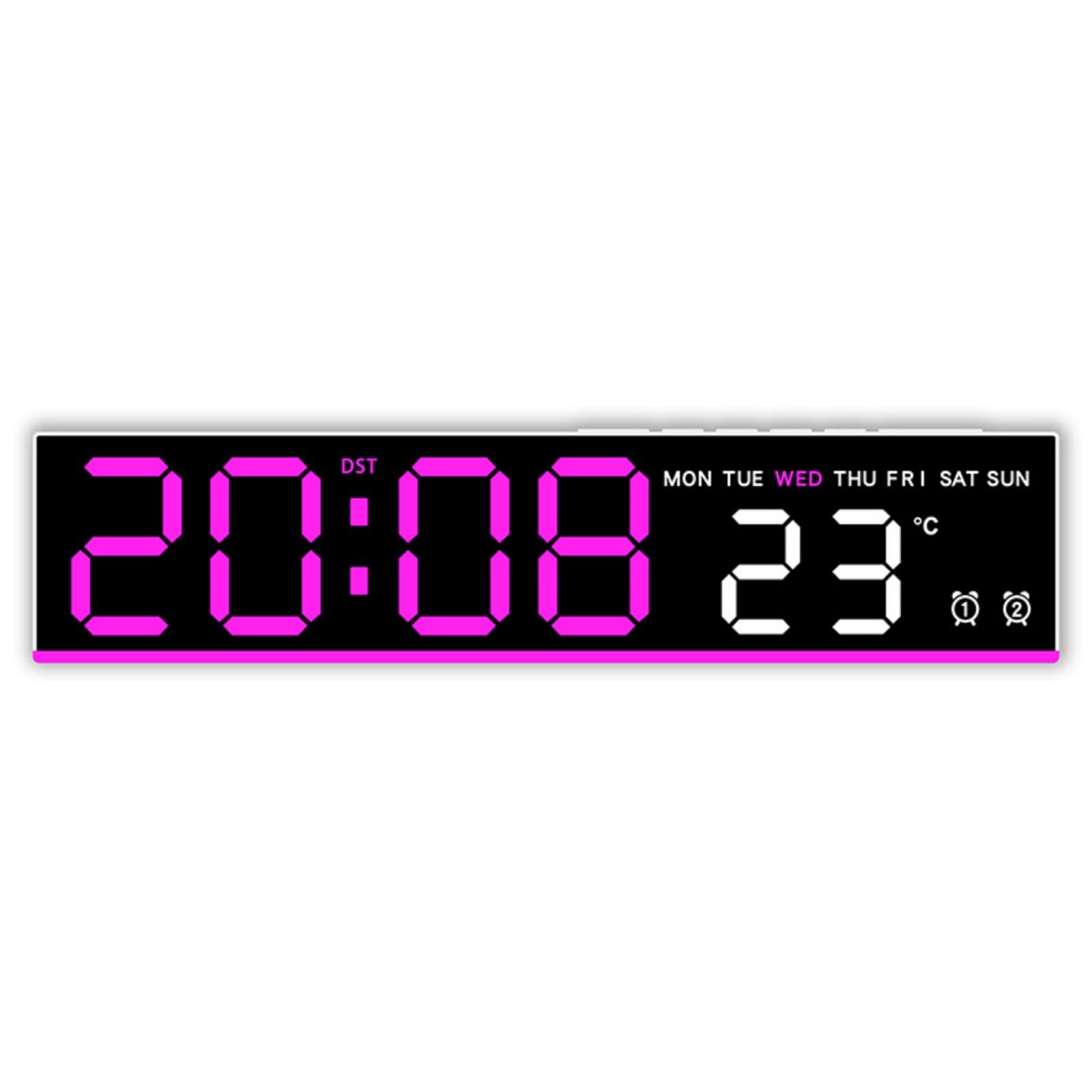 Lerpwige Multifunctional Electronic Clock Includes Alarm Timers and Temperature Display Intelligent Wake Technology Gentle Mornings Multifunctional Digital Clock