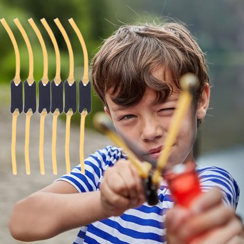 10 Stück Steinschleuder Gummis 13,5cm - Ersatzgummi Für Zwille Und Katapult