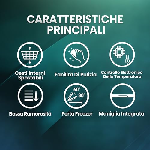 Hisense MCF189E1 Congelatore a pozzetto 191 litri di capacità, Classe energetica E, silenzioso 39 dB, Bianco, dimensioni LxPxA 96,3 cm x 63 cm x 84,7 cm - Immagine 2