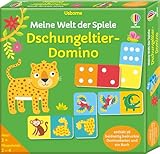 Meine Welt der Spiele: Dschungeltier-Domino: enthält 28 beidseitig bedruckte Dominokarten und ein Buch – für Kinder ab 3 Jahren (Welt-der-Spiele-Reihe)