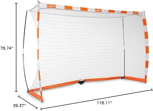 Miniatura 9 de Bownet Red de entrenamiento del marco de acero de la meta del balonmano del equipo los 6.6 ft x 9.8 ft x 3.3 ft incluyendo el bolso