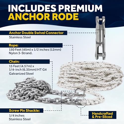 image for Five Oceans Vertical Windlass Kit, Boat Anchor Windlass Pacific 600 Wa