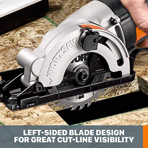 Worx Wx523L 20V Power Share Worxsaw 3-3/8" Cordless Compact Circular Saw #TOP4