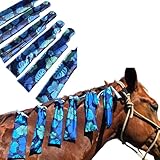 Ranch Hand Horse Mane Bags - Protect Horse's Mane from Wind, Sun & Mud - Prevents Tangles, Rubbing Out and Breakage - Made with Nylon - Easy to Use and Washable - Set of 6 (Beachin)