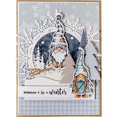 Marianne Design Clear, Mrs. Gnome, for Stamping Cardmaking Arts and Crafts Acrylic Block, Paper, Silicone, One Size - Image 2