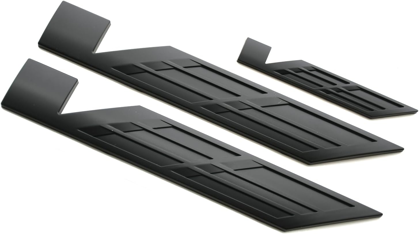 3Pcs New V Car Emblems Door Liftgate Badge V Logo Compatible with 2025 Escalade V-Series 85079675 (Matte Black)