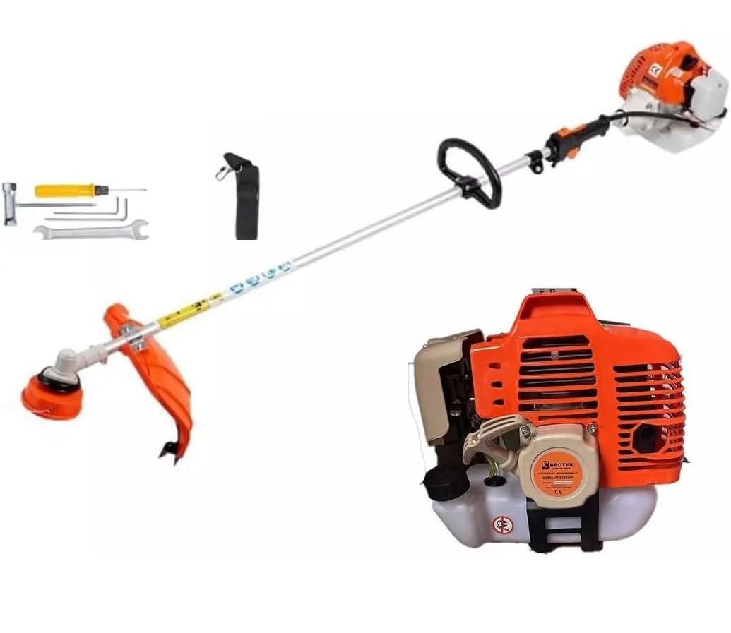21 SHOP® Decespugliatore Tagliabordi 52cc a Scoppio Motore Benzina 2 Tempi Multifunzione